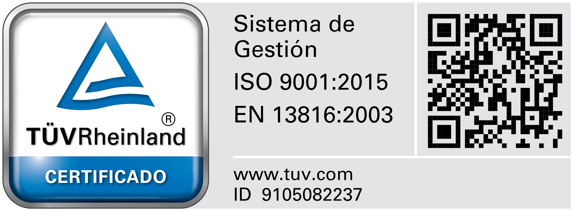 ISO 9001 / UNE 13816 Tourtrans 2000